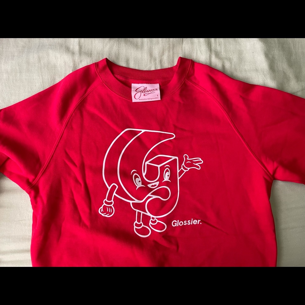 Glossier rare limited edition 2020 holiday sweatshirt